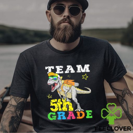 Dinosaur Back To School 5th Grade Shirt