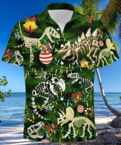 Dinosaur Christmas Tree Aloha Disney Hawaiian Shirt