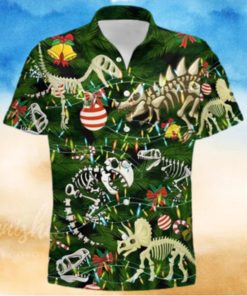 Dinosaur Christmas Tree Aloha Disney Hawaiian Shirt