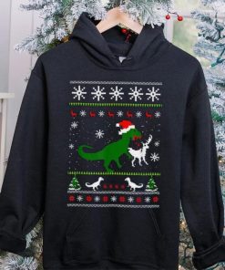 Dinosaur Eating Reindeer Shirt Funny