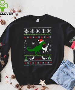 Dinosaur Eating Reindeer Shirt Funny