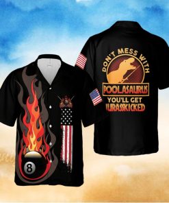 Dinosaur Flame Billiards Hawaiian Aloha Shirts
