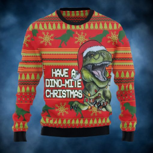 Dinosaur Funny Christmas Sweater For Men Women