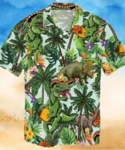 Dinosaur Hawaiian Shirt Aloha Beach Shirts Summer Hawaiian