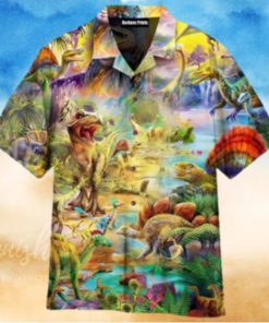 Dinosaur Jurassic Dinosaur Art Style Jurassic Park Hawaiian Shirt