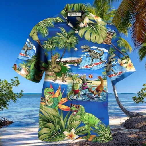 Dinosaur World Summer Beach Hawaiian Shirt