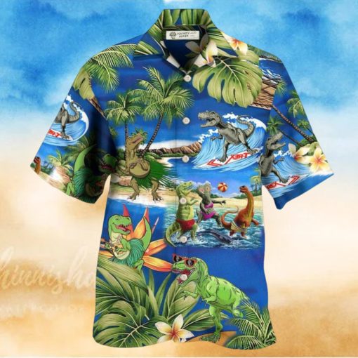 Dinosaur World Summer Beach Hawaiian Shirt