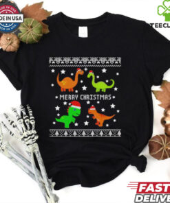 Dinosaur ugly Merry Christmas shirt