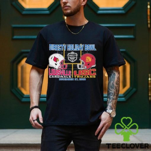 Directv Holiday Bowl Louisville Cardinals vs USC Trojans 2023 Dueling Helmet T Shirt