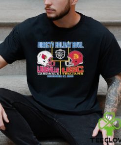 Directv Holiday Bowl Louisville Cardinals vs USC Trojans 2023 Dueling Helmet T Shirt