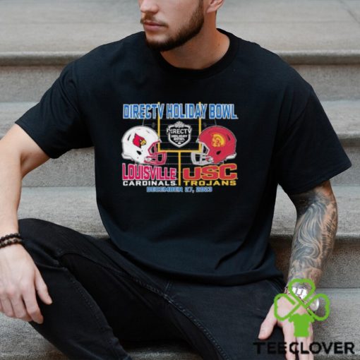 Directv Holiday Bowl Louisville Cardinals vs USC Trojans 2023 Dueling Helmet T Shirt