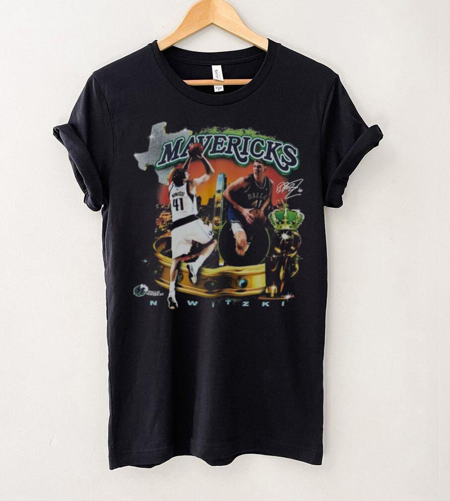 Dirk Nowitzki Dallas Mavericks Mitchell & Ness Crowned T Shirt Dirk Nowitzki Dallas Mavericks Mitchell & Ness Crowned T Shirt