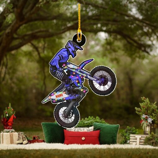 Dirt Bike Personalized Acrylic Ornament