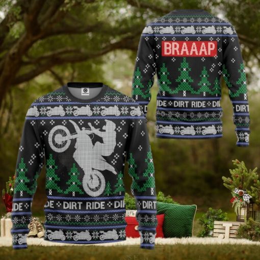 Dirt Ride Braaap Ugly Sweater For Christmas
