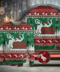 Dirtbike Ugly Sweater For Christmas