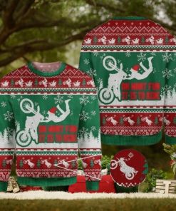 Dirtbike Ugly Sweater For Christmas