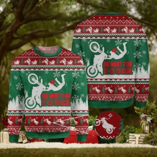 Dirtbike Ugly Sweater For Christmas