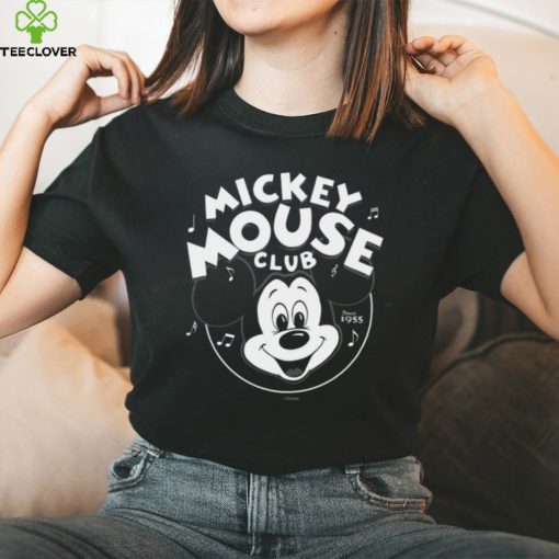 Disney 100 Mickey Mouse Club Logo Black & White Retro D100 T hoodie, sweater, longsleeve, shirt v-neck, t-shirt