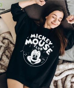 Disney 100 Mickey Mouse Club Logo Black & White Retro D100 T hoodie, sweater, longsleeve, shirt v-neck, t-shirt