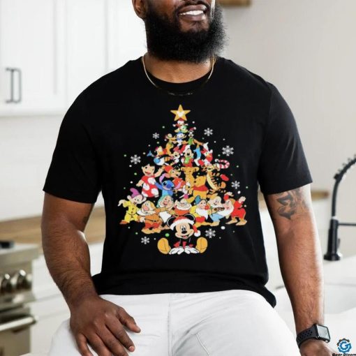Disney Characters Xmas Tree Christmas Shirt