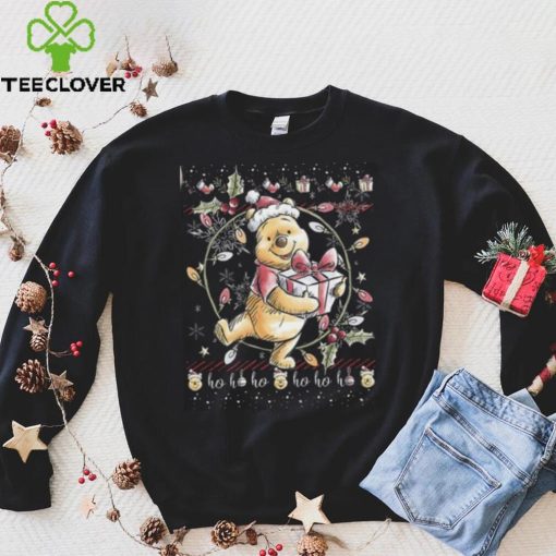 Disney Christmas Winnie The Pooh Ugly Sweater Style Designed T shirt