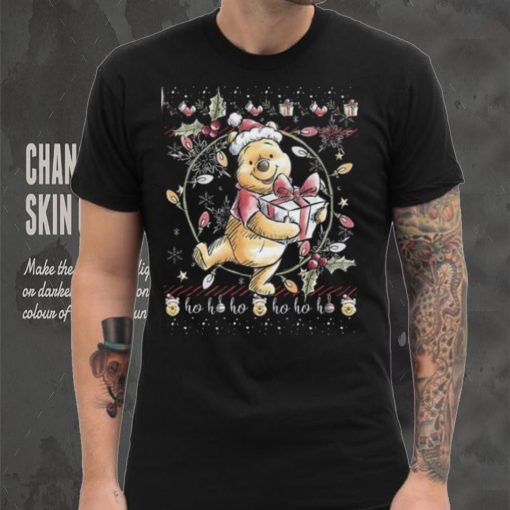 Disney Christmas Winnie The Pooh Ugly Sweater Style Designed T shirt
