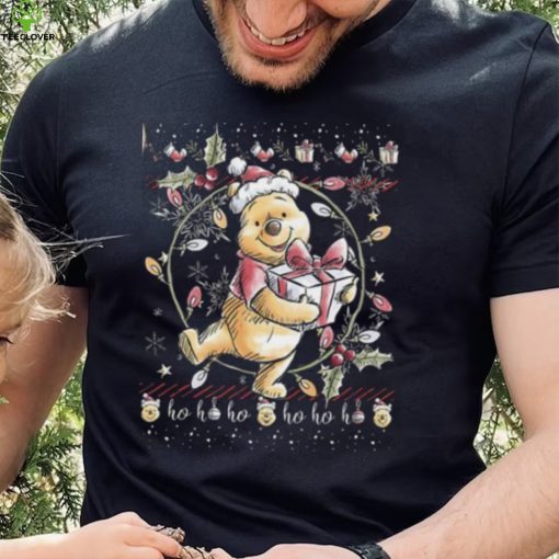 Disney Christmas Winnie The Pooh Ugly Sweater Style Designed T shirt