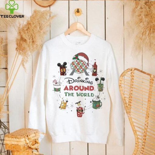 Disney Drinking Around The World Merry Christmas shirt