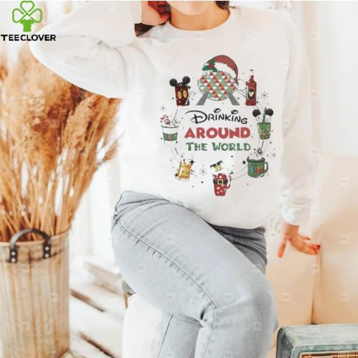 Disney Drinking Around The World Merry Christmas shirt