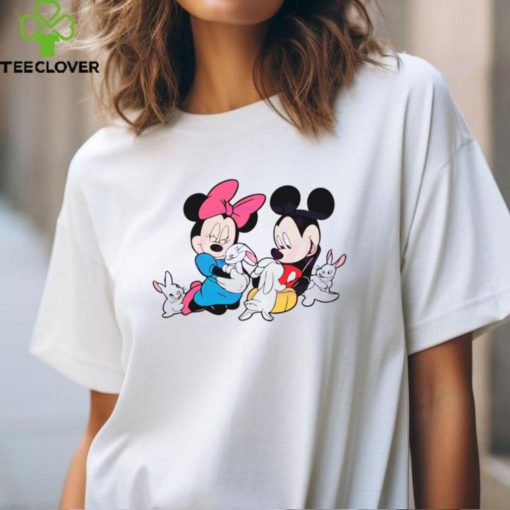 Disney Easter Mickey Minnie Bunny shirgt