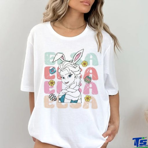 Disney Elsa Princess Easter Elsa Bunny shirt