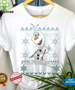Disney Frozen Olaf Ugly Christmas Sweater Graphic T shirt, Funny Olaf Shirt, Disneyland Very Merry Xmas Party