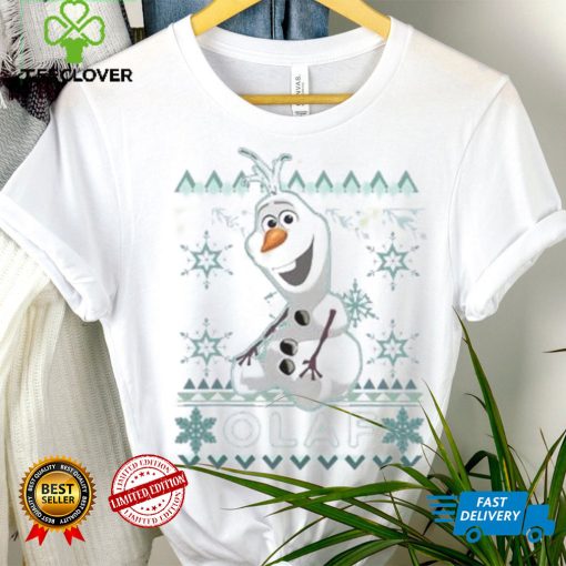 Disney Frozen Olaf Ugly Christmas Sweater Graphic T shirt, Funny Olaf Shirt, Disneyland Very Merry Xmas Party