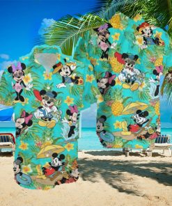 Disney Hawaiian Shirt Disney Mickey Mouse Hawaiian Pineapple Limited Edition Aloha Shirt Hawaiian Beach Short
