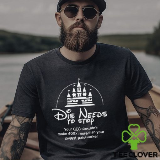 Disney Land Dis needs to stop your CEO shouldn’t make 400x more than your lowest paid worker logo hoodie, sweater, longsleeve, shirt v-neck, t-shirt