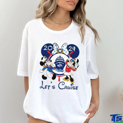 Disney Lets Cruise 2024 Mickey Minnie Captain hoodie, sweater, longsleeve, shirt v-neck, t-shirt