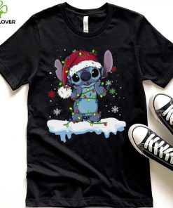 Disney Lilo and Stitch Santa Christmas Lights Shirt 3 Disney Lilo and Stitch Santa Christmas Lights Shirt