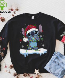 Disney Lilo and Stitch Santa Christmas Lights Shirt 4 Disney Lilo and Stitch Santa Christmas Lights Shirt