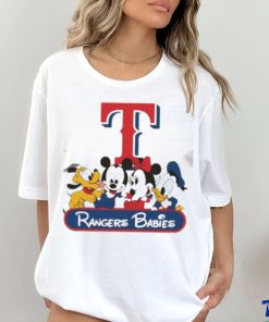 Disney Mickey And Friends Babies Texas Rangers MLB Shirt