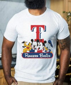 Disney Mickey And Friends Babies Texas Rangers MLB Shirt