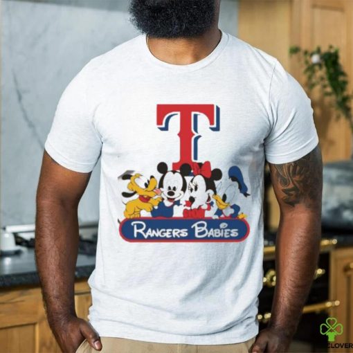 Disney Mickey And Friends Babies Texas Rangers MLB Shirt