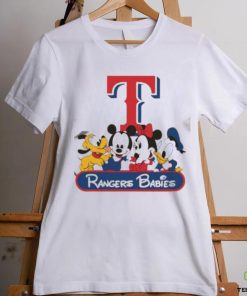 Disney Mickey And Friends Babies Texas Rangers MLB Shirt