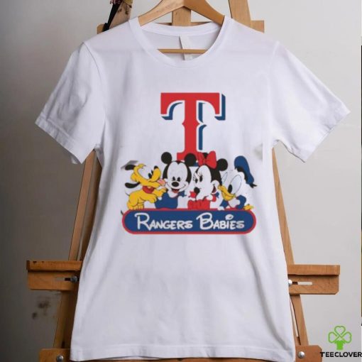 Disney Mickey And Friends Babies Texas Rangers MLB Shirt