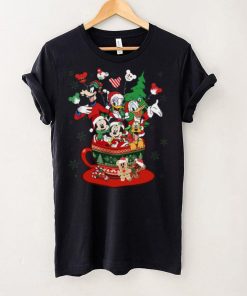 Disney Mickey And Friends Christmas Coffee Cup T Shirt