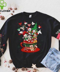 Disney Mickey And Friends Christmas Coffee Cup T Shirt