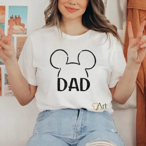 Disney Mickey And Friends Dad Ears Outline Logo Shirt