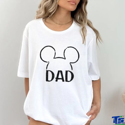 Disney Mickey And Friends Dad Ears Outline Logo Shirt