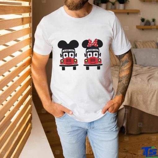 Disney Mickey And Minnie School Bus Digital shirt