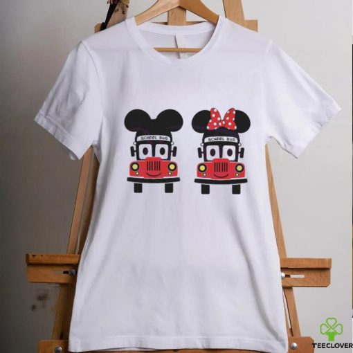 Disney Mickey And Minnie School Bus Digital shirt