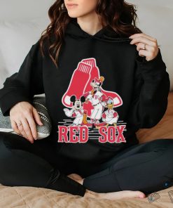 Disney Mickey Characters Boston Red Sox Baseball Shirt